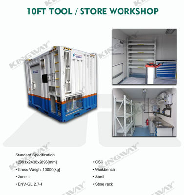 20GP 40GP 40HC DNV 2.7-1 Zertifizierte Offshore-Container für Ölgasplattformen oder HVAC-Systeme