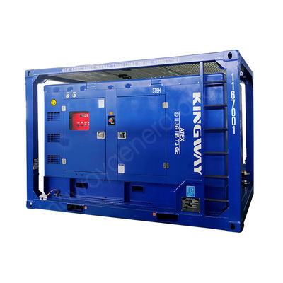 ATEX Zone 2 3 Phase Offshore Ölgasfeld Diesel 425CFM Explosionssicher Dieselbetriebener Luftkompressor für Plattform