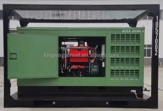 3phase DNVGL 2.7-1 Schleuderaum ATEX-Zertifizierung 260 CFM 425CFM auf der Landplattform Offshore Explosionssicherer Luftkompressor