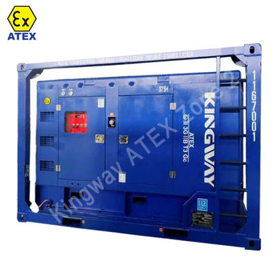 80 KVA Schwerlast-ATEX-Generator in Zone 2 an der See, montiert in DNV 2.7-1 Skid