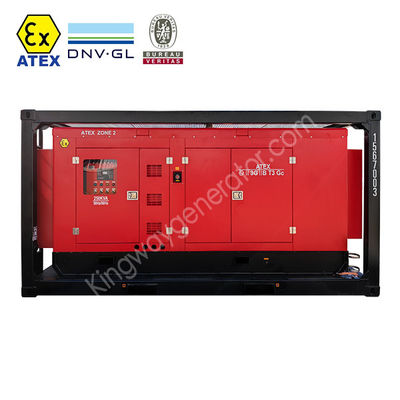 80 KVA Schwerlast-ATEX-Generator in Zone 2 an der See, montiert in DNV 2.7-1 Skid