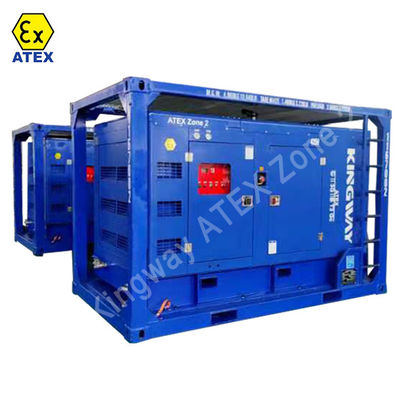 80 KVA Schwerlast-ATEX-Generator in Zone 2 an der See, montiert in DNV 2.7-1 Skid
