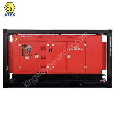 Atex Zone 1 Zone 2 Explosionssicherer Dieselgenerator mit 1250 KVA-Rig-Sicherheit mit DNV2.7-1-Hofrahmen für Öl- und Gasfelder