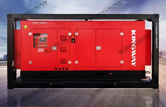 ATEX Zone II 3-Phasen Ölgasfeld Dieselgenerator Set 60KVA Explosionssicherheit Dieselgeneratorrahmen integrierte Maschine