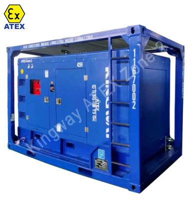 OEM angepasst ATEX 3phase 200kw Zone2 Explosionssicherheit Dieselgenerator-Set DNVGL 2.7-1 Skid Frame Plattform Service-Motor