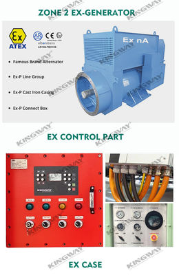 Offshore-Plattform ATEX Zone 2 32kw 40kva Zone1 Explosionssichere Dieselgenerator-Satz DNVGL 2.7-1-Hofrahmen