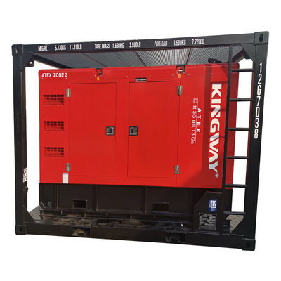 ATEX-Zertifizierung 3phase 200kw 250kva Zone2 Explosionssicherheit Dieselgenerator-Set DNVGL 2.7-1 Rutschrahmen-Plattform-Service-Motor