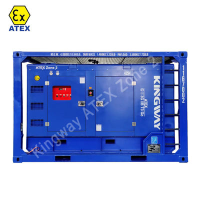 Atex Zone 1 Zone 2 Explosionssicherer 375cm3 Luftkompressor mit DNV2.7-1-Hofrahmen und Flammsperrer für Öl- und Gasfelder