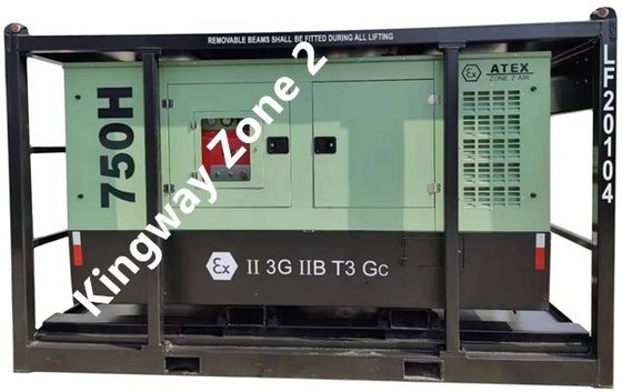 Atex Zone 1 Zone 2 Explosionssicherer 375cm3 Luftkompressor mit DNV2.7-1-Hofrahmen und Flammsperrer für Öl- und Gasfelder