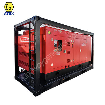 Atex Zone 1 Zone 2 Explosionssicherer 375cm3 Luftkompressor mit DNV2.7-1-Hofrahmen und Flammsperrer für Öl- und Gasfelder