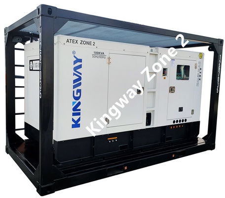 Atex Zone 1 Zone 2 Explosionssicherer 150kva Dieselgenerator mit DNV2.7-1-Hochrahmen für Öl- und Gasplattformen