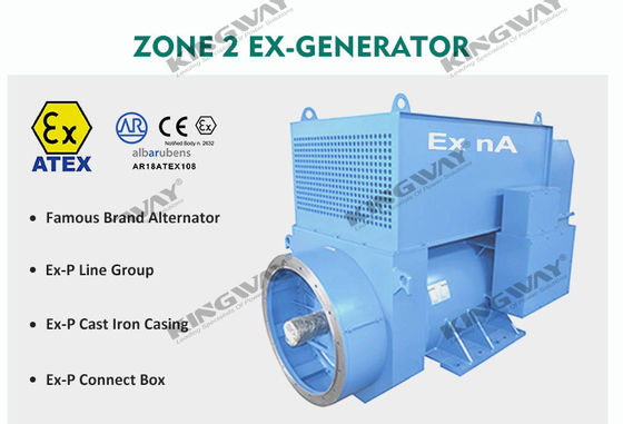 300KVA Kingway Explosionsgeschützter schallgedämpfter Dieselgenerator ATEX Zone 2 Ausrüstung