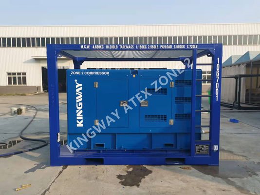 ATEX Zone 2 375CFM Sullair Explosionssicher Dieselluftkompressor Kingway DNV Rahmen