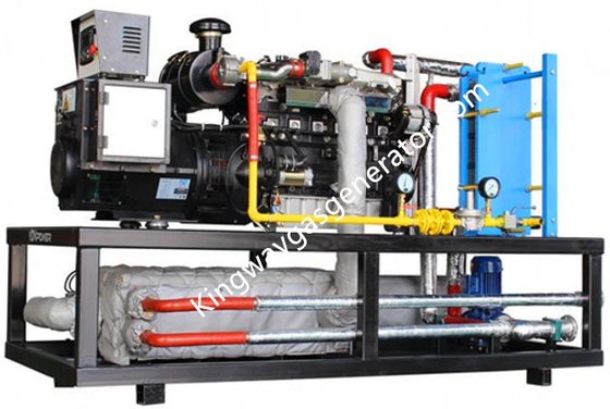Gasmotor 100KW 125KVA Cummins mit Cogenerations-Hitze und Stromnetz