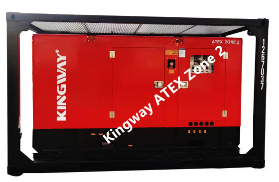 300KVA Kingway Explosionsgeschützter schallgedämpfter Dieselgenerator ATEX Zone 2 Ausrüstung