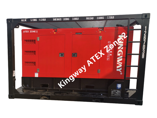 ATEX bestätigte stilles Dieselaggregat 60KVA der Zonen-2 integrierte anhebenden Rahmen