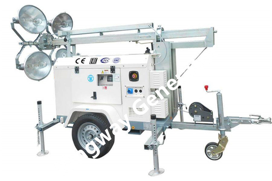 beweglicher Lichtmast-mechanisches Anheben 5.5m Höhen-200W LED