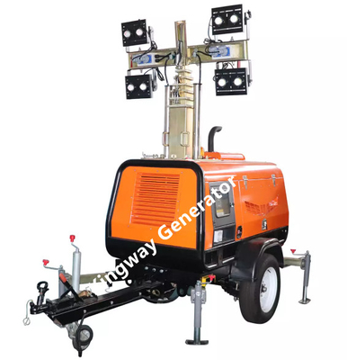 8.8m Lichtmast Bau-400V mit LED-Lampe Kubota-Maschine