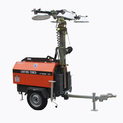 Beweglicher Diesellichtmast für das Bergbau des industriellen Ausrüstungs-Generators der Eignungs-4kw