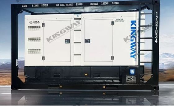 100 kVA Explosionssicherer Marine-Generator mit Motor, ATEX Zone 2 und DNV 2.7-1 Konform