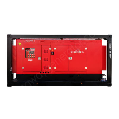 500KVA Kingway ATEX Zone 2 T3 Explosionsgeschützter schallgedämpfter Dieselgenerator mit DNV-zertifiziertem Hubrahmen