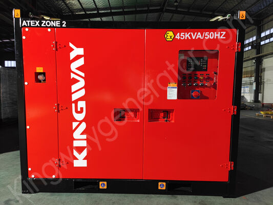 30 KVA Kingway ATEX Zone 2 Kompakter, leise Explosionssicherer Dieselgenerator mit DNV-Hofrahmen