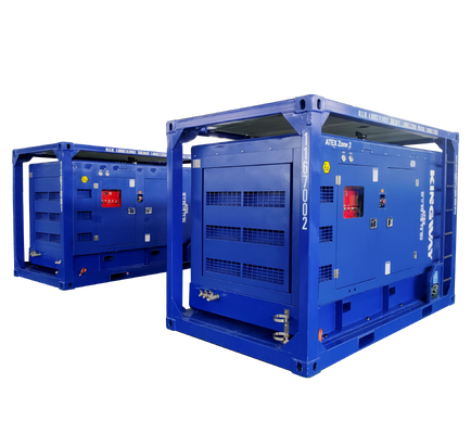 450CFM 150Psi Kingway ATEX Zone 2 T3 Explosionssicherung Sullair Dieselmotor Luftkompressor DNV Rahmen