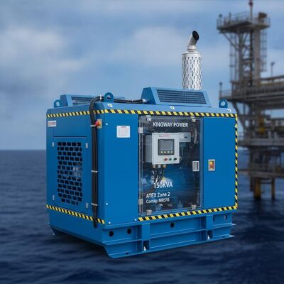 Kingway 150KVA ATEX Zone 2 ComAp MRS16 Dieselgenerator-Set mit intelligenter Offshore-Steuerung