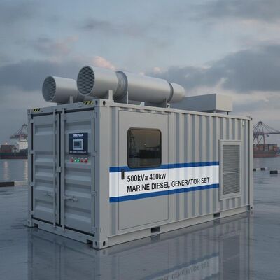 500kVA 400kW Tondichtes Container-Marine Diesel-Generator-Set mit Deepsea ATS Smart Controller