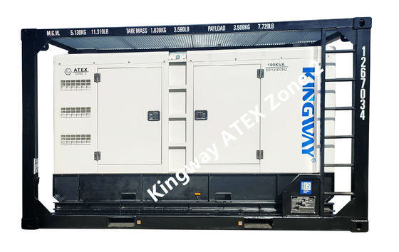 300KVA Kingway Explosionsgeschützter schallgedämpfter Dieselgenerator ATEX Zone 2 Ausrüstung